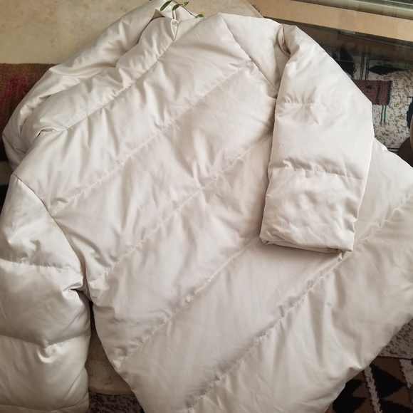Talbots White Down Puffer Jacket - Picture 4 of 5